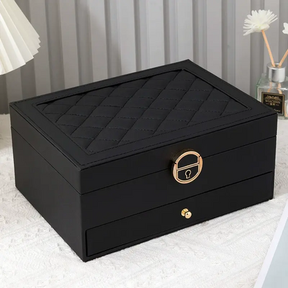 Imported high quality two layer Jewelry Box Ring Box