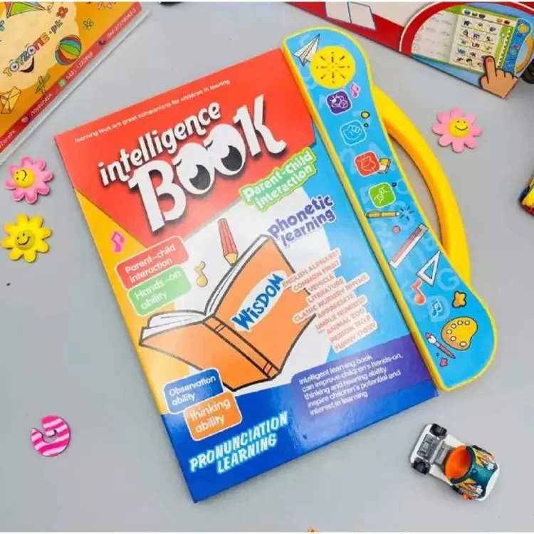 Electronic Intelligence Book -Colourful Audio Interactive Learning Book – Fun Phonics and Alphabet Learning for Toddlers