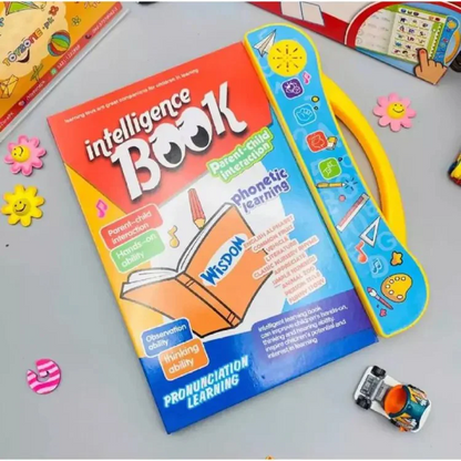 Electronic Intelligence Book -Colourful Audio Interactive Learning Book – Fun Phonics and Alphabet Learning for Toddlers