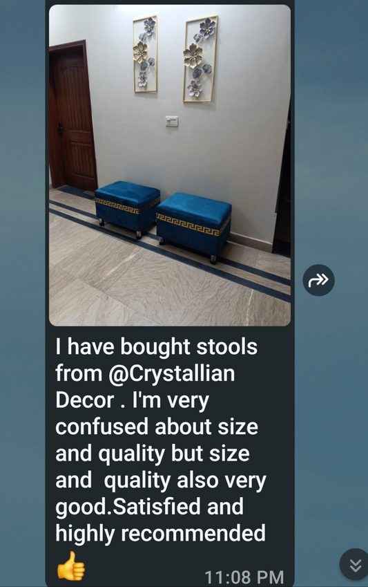 Ottoman stool pair