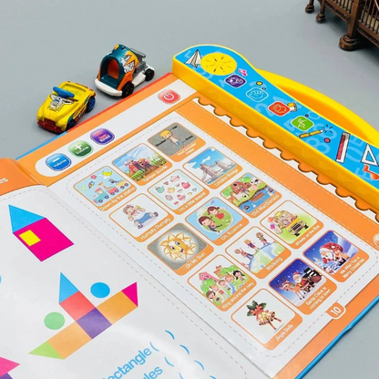 Electronic Intelligence Book -Colourful Audio Interactive Learning Book – Fun Phonics and Alphabet Learning for Toddlers
